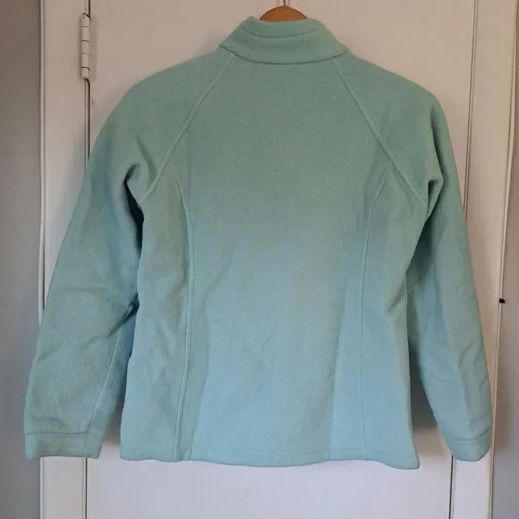 Columbia Full Zip Fleece Jacket Teal  Girl's XL - Picture 2 of 9